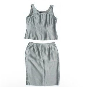 Kasper Sleeveless Top & Skirt Set
